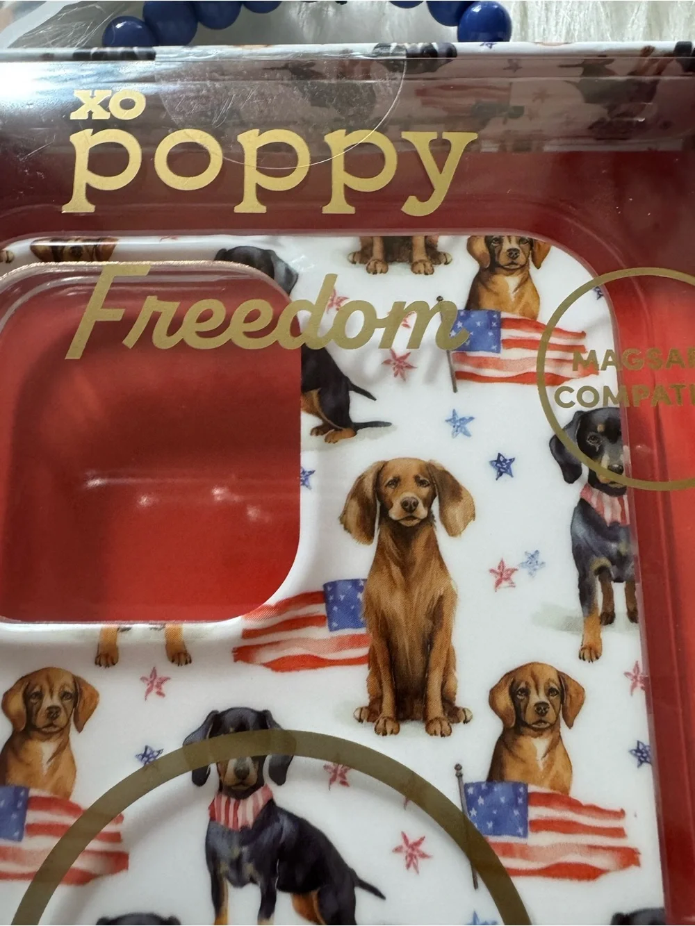 Poppy Daschund Dog Print iPhone Case for iPhone 14 Pro Max or 15 Pro Max